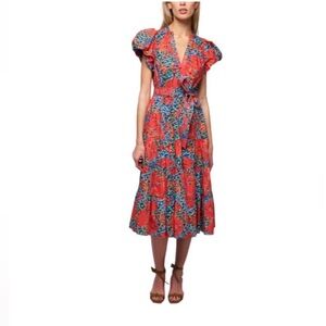 NWT Ulla Johnson Ottilie Midi Dress Sz 10